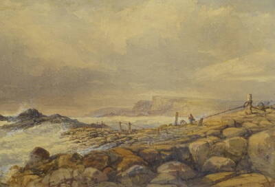 Ebenezer Wake Cook (1843-1926). Coastal scene, watercolour, 32.5cm x 47cm.