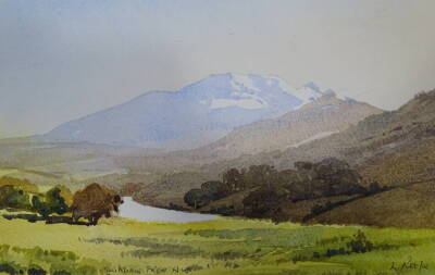 Len Roope (1917-2005). Skiddaw from North West, watercolour, signed and titled, 21cm x 31cm.