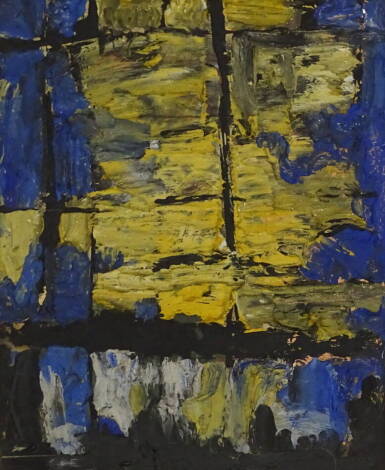 Noel Rowston Brannan (1921-2001). Abstract, oil on board, 19cm x 23cm, and two others (3).