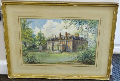 C.L. Adamson (19thC/20thC). Heathfield Park, Sussex, Midsummer 1934, watercolour, signed, dated 1934 and titled on mount, 35cm x 54cm. - 2