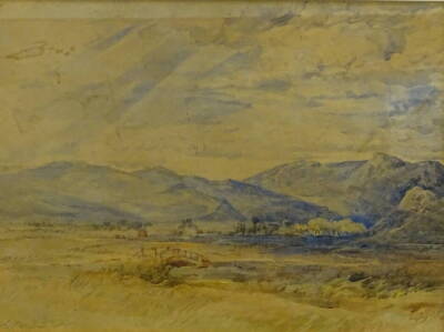 A.E. Fletcham (19thC/20thC). Landscape, watercolour, signed, 19cm x 24cm.