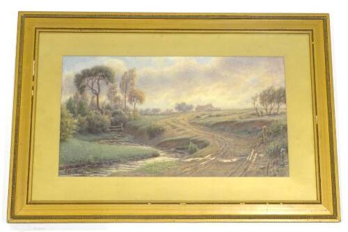 Francis, 'Frank' Gibbons (1852-1918). Penn Common, pastel, 28cm x 52cm.