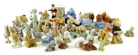 A quantity of Wade Whimsies, Wade Ring Master, various boxes, etc.