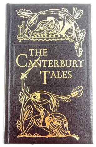 Chaucer (Geoffrey). Canterbury Tales, with wood engravings by Eric Gill, later reprint of the original printed and published at The Golden Cockerel Press, Waltham St Lawrence in Berkshire, in original card dust case.