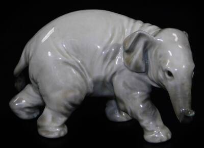 A boxed Lladro Fauna Collection figure of an elephant, printed marks beneath, 7cm H.