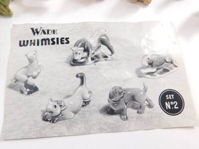 Five Wade Whimsies boxed sets, No's 1-3, Pedigree Dogs No 7 and North American Animals No 9, together with unboxed Wade Whimsies. (AF) - 7