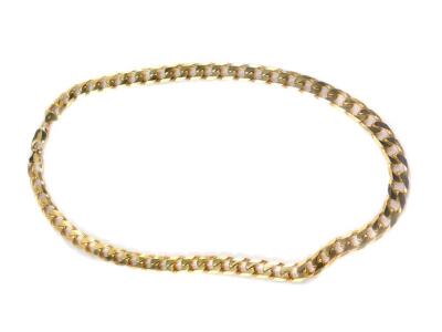 A 9ct gold curb link neck chain, on a lobster claw clasp, 101.7g. - 2