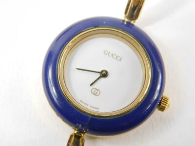 Lady's and gentleman's dress wristwatches, including Gucci, Tissot, Sekonda, Rotary and Rene-Gerard. (qty) - 5