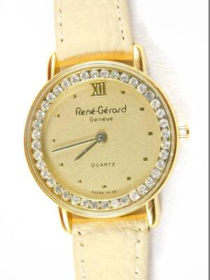 Lady's and gentleman's dress wristwatches, including Gucci, Tissot, Sekonda, Rotary and Rene-Gerard. (qty) - 6