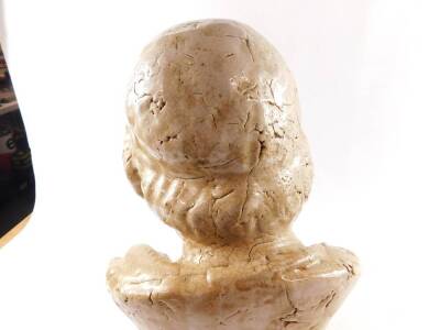 After The Antique, a pottery classical bust of an old man, 48cm H. - 4