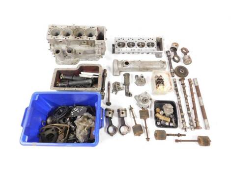 A dismantled Coventry Climax engine to FWA spec., no crank, bare block head, etc., no crack-plus parts.