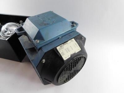 An ABV Motors M2AA 112M electric motor, together with a pair of head lamps. (3) - 3