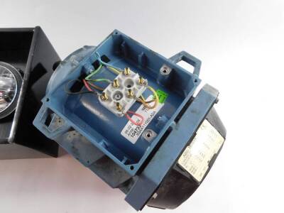 An ABV Motors M2AA 112M electric motor, together with a pair of head lamps. (3) - 4