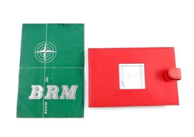 BRM Interest. The BRM Design booklet, circa 1954, bearing indistinct signature, together with a photograph album containing BRM photographs of BRM racing cars.