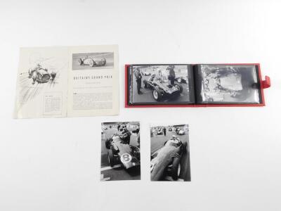 BRM Interest. The BRM Design booklet, circa 1954, bearing indistinct signature, together with a photograph album containing BRM photographs of BRM racing cars. - 2