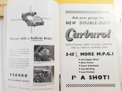 Desen G H. Motor Racing In Miniature, published by The Drysdale Press 1948., together with Motorcycling and Motor Racing ephemera, to include Highlights of the Isle of Man TT Sound Stories LP record, further record, Silverstone May 5th 1956 Official Progr - 3