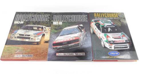 1980s and 1990s Rally Course Magazines, hard bound, comprising 1982 - 83, 1983 - 84, and 1993 - 1994. (3)