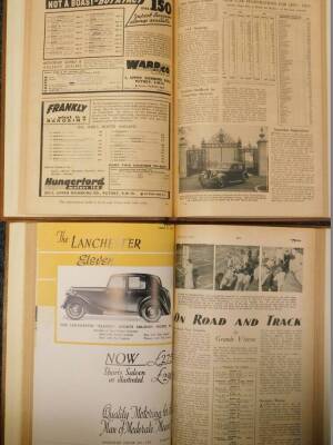 1930's The Motor and The Auto Car Magazines, hard bound, comprising The Auto Car Magazine 1933 and 1935 Motor Show editions., and 1935 The Auto Car Scottish Number., together with The Motor Magazine Nos 1931, 1932, 1933 and 1934 The Motor Show Report.,  1 - 2