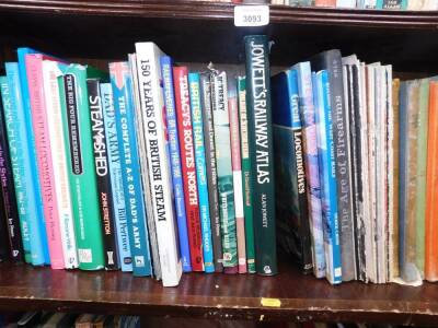 Books relating to British Railway and locomotives, battleships, etc. (3 shelves) - 3