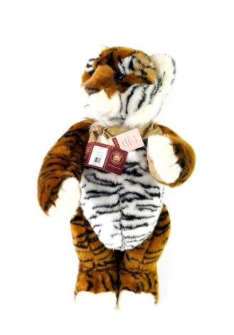 A Charlie Bears Kimba standing tiger soft toy, limited edition 753/1000, 80cm H.