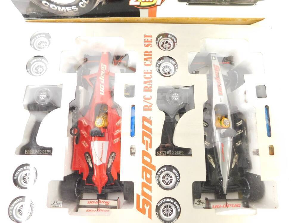 A Snap-On radio controlled race car set, 1:10 scale, boxed.