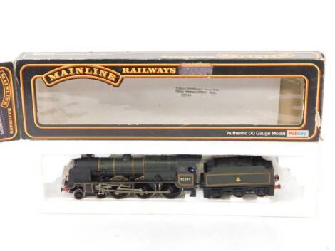 A kit built OO Gauge Patriot Class locomotive, BR green livery, 4-6-0, 45544, with associated box.