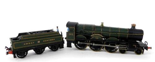 A kit built OO gauge 290 Class locomotive St Bartholomew, Great Western green livery, 4-6-0, 2915.