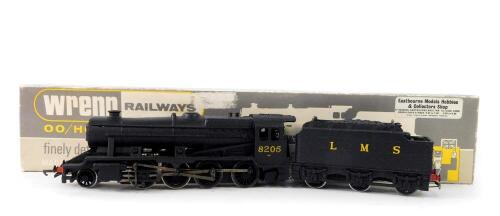 A Wrenn OO gauge locomotive, LMS black livery, 2-8-0, 8205, boxed.