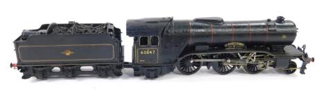A kit built OO gauge Class B2 locomotive St Peter's School, British Rail black livery, 2-6-2, 60847.