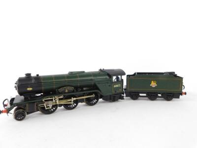 A kit built OO gauge V2 Class locomotive King's Own Yorkshire Light Infantry, British Railways green livery, 2-6-2, 60872.