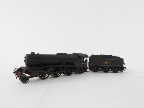 A kit built OO gauge V2 Class locomotive, British Rail black livery, 2-6-2, 60869.