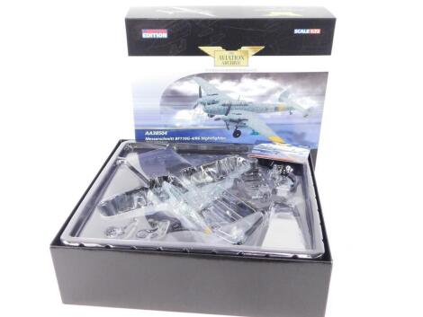 A Corgi Aviation Archive Messerschmitt 110G-4/R6 Night Fighter, limited edition die cast model, 1:72 scale, AA38504, boxed.