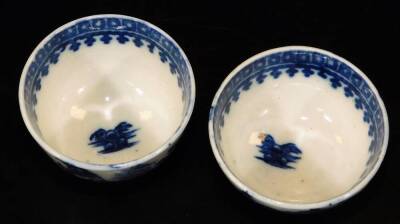 A Caughley miniature tea bowl and saucer en suite, c1780, saucer 7.5cm Dia. - 6