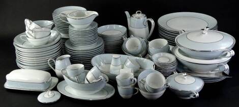 A Noritake Laureate pattern part tea, dinner and coffee service.