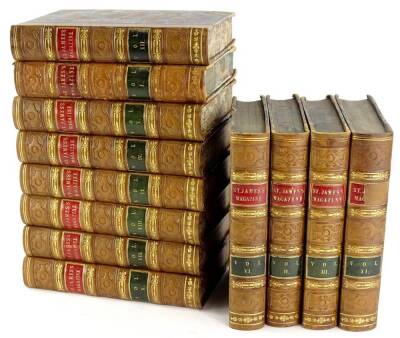 Various volumes of St James's magazine, bound editions (12).