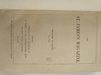 Various volumes of St James's magazine, bound editions (12). - 2