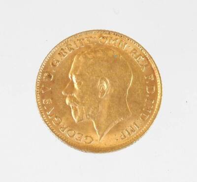 A George V half gold sovereign, dated 1913, in red pouch. - 2