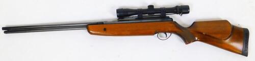 A BSA .22 air rifle, Air Sporter Superstar, under lever, with ASI deluxe scope sight, 108cm.