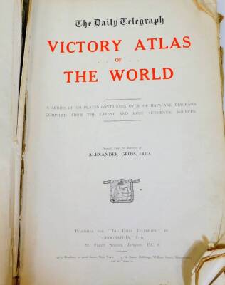 Gross (Alexander). The Daily Telegraph Victory Atlas of The World, in pressed gilt boards. (AF) - 2