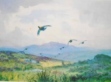 John Cyril Harrison (1898-1985). Grouse in flight, artist signed limited edition print, No.170/250 with blind stamp, 46cm x 63cm.