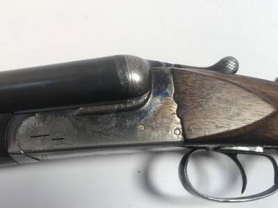 A Spanish 12 bore side by side shotgun, by Lauron, serial number 93936. Auctioneer's note: to purchase this lot you must have a current and valid shotgun certificate. - 2