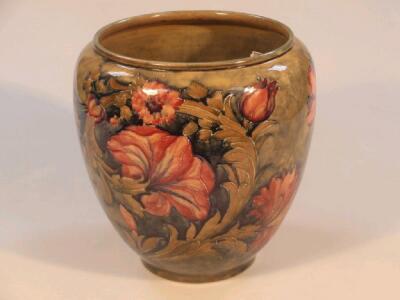 An early William Moorcroft pottery ovoid large vase