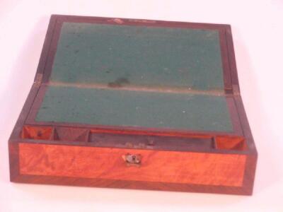 An early 19thC satinwood writing box - 2