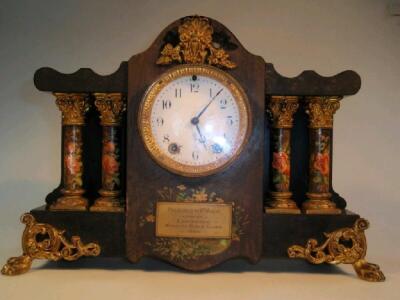 An early 20thC American mantel clock