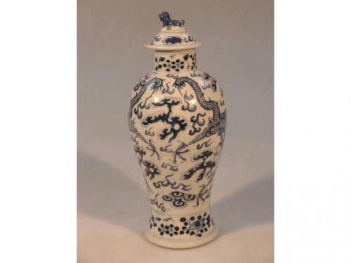 An early 20thC Chinese Mei-Ping vase and cover