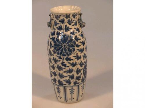 A mid 20thC Chinese slender baluster vase