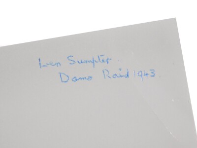 A photograph of a Lancaster signed by Dambuster Len Sumpter. - 2