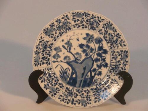 A 19thC Chinese blue and white plate