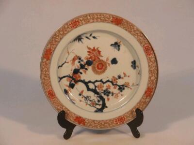 A 19thC Chinese porcelain plate