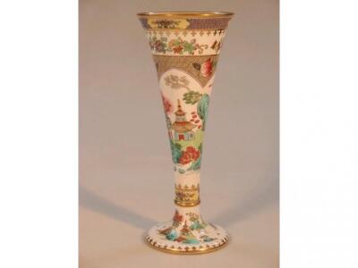 A Spode Copeland's china trumpet vase
